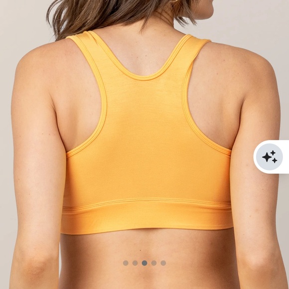 Kindred Bravely Pullover Racerback Nursing Bra in MARIGOLD - Picture 4 of 7